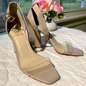 Vince Camuto Snakeskin Block Heels 👡